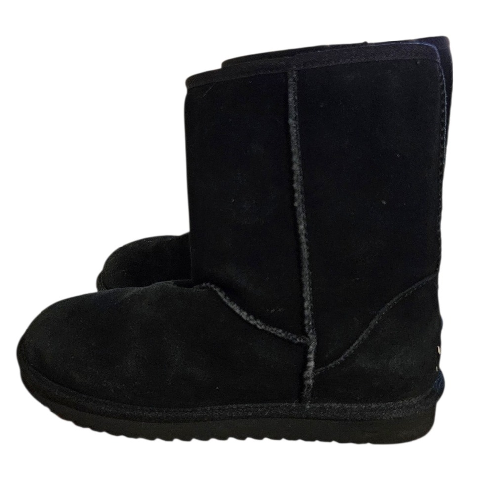 Koolaburra by UGG Koola Short Boots Black Suede Classic Winter Boot Womens US 8